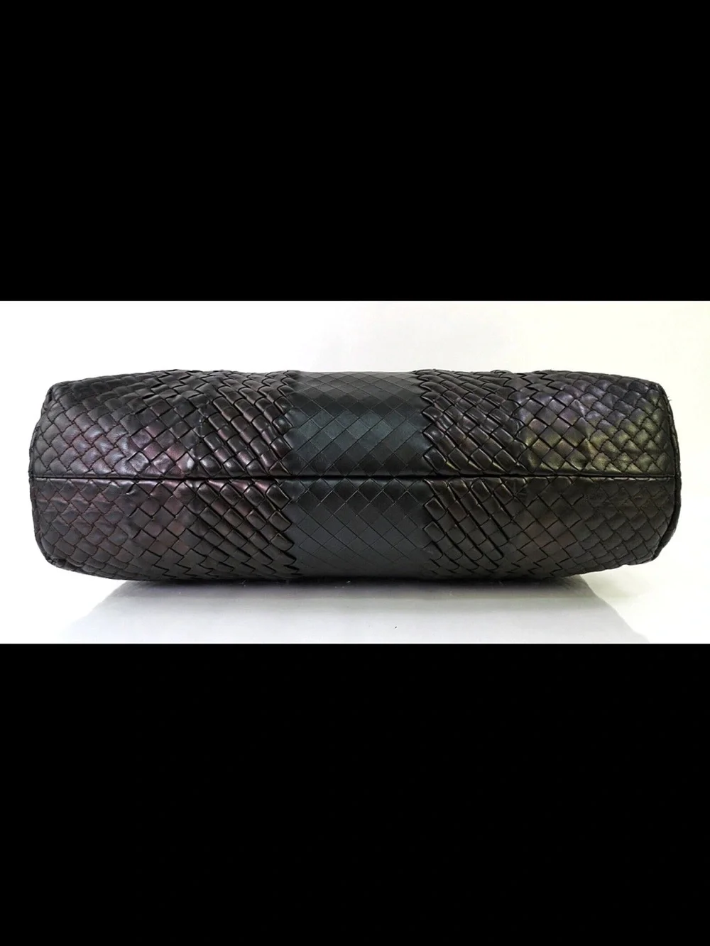 Bottega Veneta Dark Brown Intrecciato Leather Briefcase